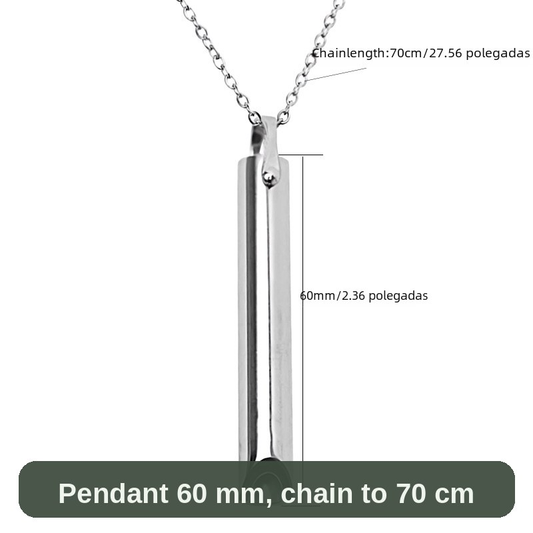 Size guide: the pendant is about 60 mm long on an adjustable chain up to 70 cm - light enough to wear all day.