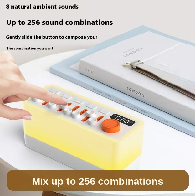 Mix your own: slide the buttons to blend the eight natural sounds into up to 256 combinations - your room, your sound.