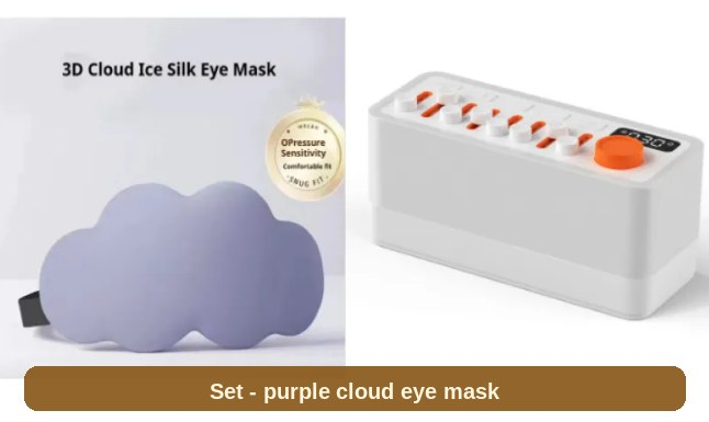 Bundle set with the purple cloud eye mask - pair steady sound with total shade for a deeper rest.
